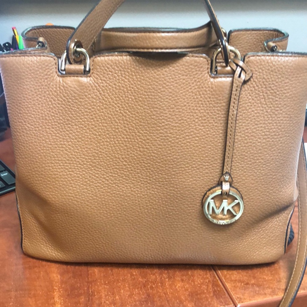 Pebbled leather MK purse